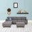 Alonis Fabric RHS Sectional Sofa ( 3+ Lounger) in Grey Colour