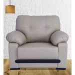 Montario Leatherette 1 Seater Sofa in Beige Colour