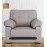 Montario Leatherette 1 Seater Sofa in Beige Colour