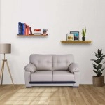 Montario Leatherette 2 Seater Sofa in Beige Colour