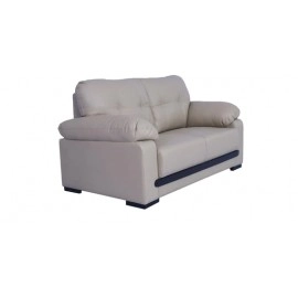 Montario Leatherette 2 Seater Sofa in Beige Colour