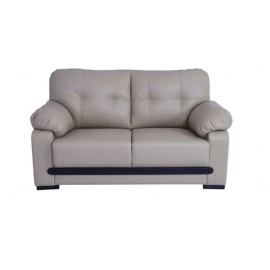 Montario Leatherette 2 Seater Sofa in Beige Colour
