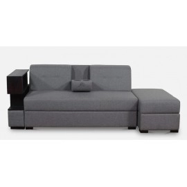 Eris Fabric 2 Seater Sofa in Grey Colour