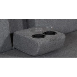 Eris Fabric 2 Seater Sofa in Grey Colour