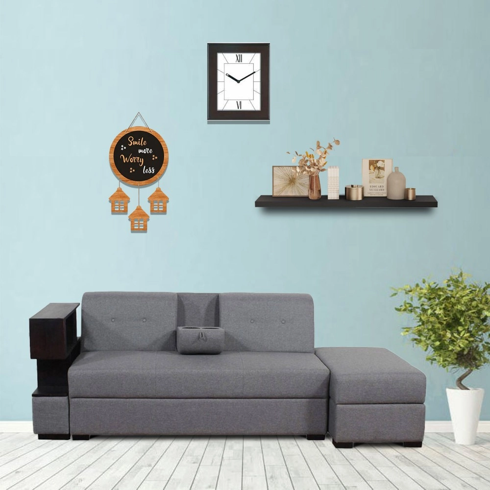 Eris Fabric 2 Seater Sofa in Grey Colour