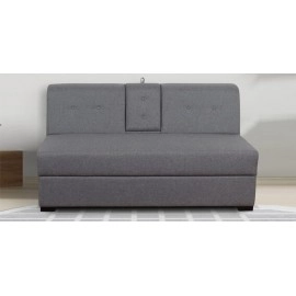 Eris Fabric 2 Seater Sofa in Grey Colour
