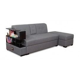 Eris Fabric 2 Seater Sofa in Grey Colour