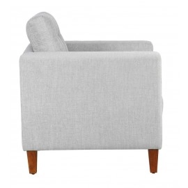 Cindy Fabric 1 Seater Sofa In Ash Grey Colour