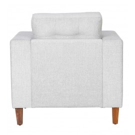 Cindy Fabric 1 Seater Sofa In Ash Grey Colour