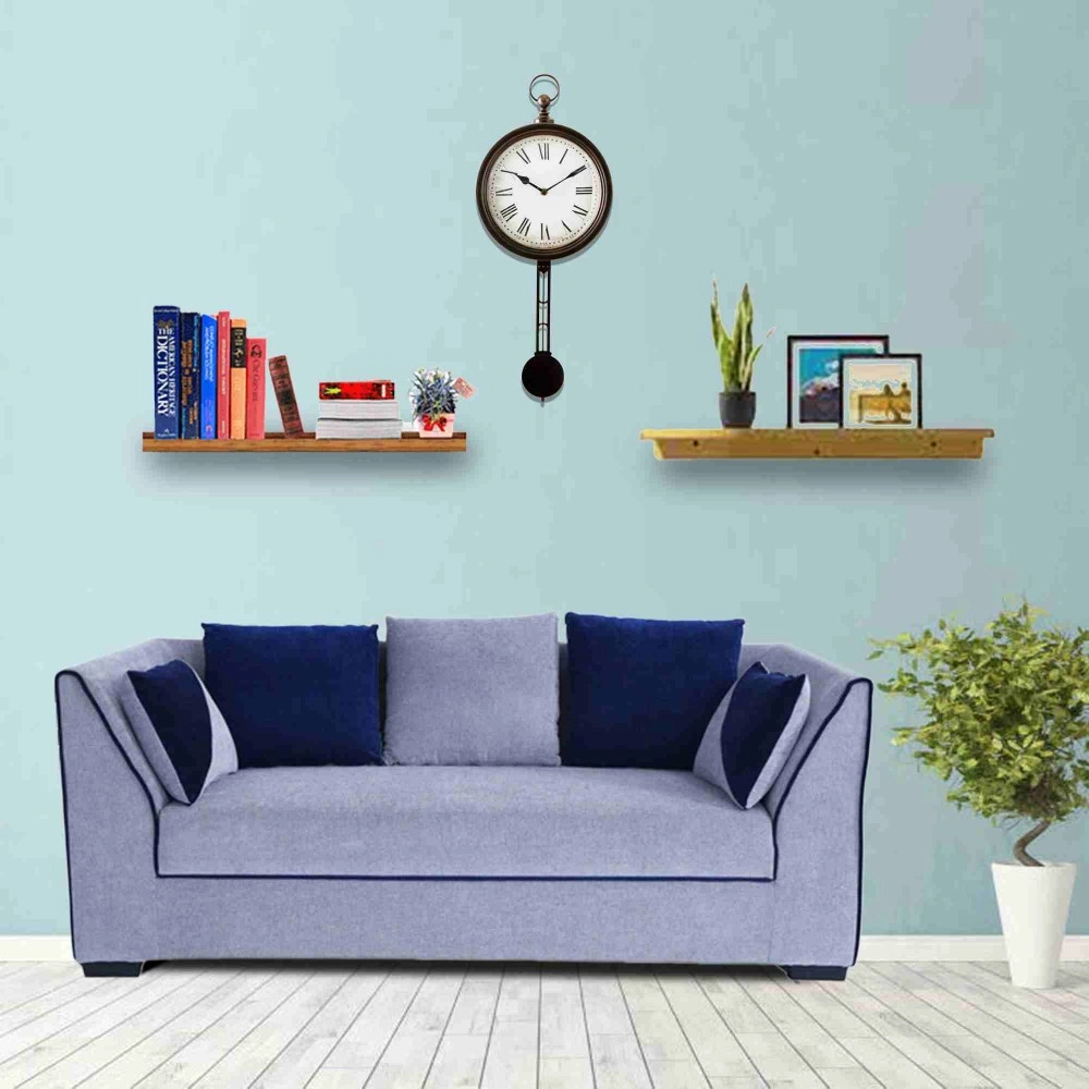 Crown Fabric 3 Seater Sofa in Grey Colour