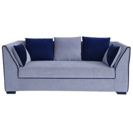 Crown Fabric 3 Seater Sofa in Grey Colour