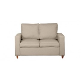 Belindra Fabric 2 Seater Sofa In Beige Colour