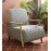 Atreo Fabric Arm Chair In Grey Colour Print