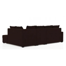 Jordan Fabric LHS Sectional Sofa in Brown Colour