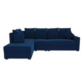 Jordan Fabric LHS Sectional Sofa in Blue Colour