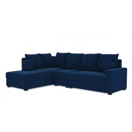 Jordan Fabric LHS Sectional Sofa in Blue Colour