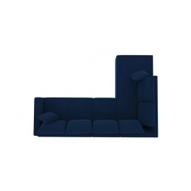 Jordan Fabric LHS Sectional Sofa in Blue Colour