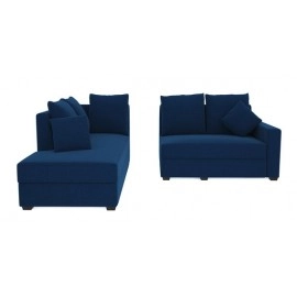 Jordan Fabric RHS Sectional Sofa in Blue Colour