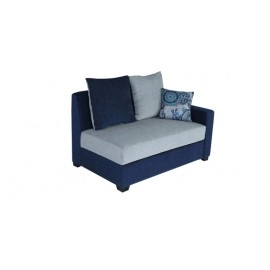 Jordan Fabric RHS Sectional Sofa in Blue & Grey Colour